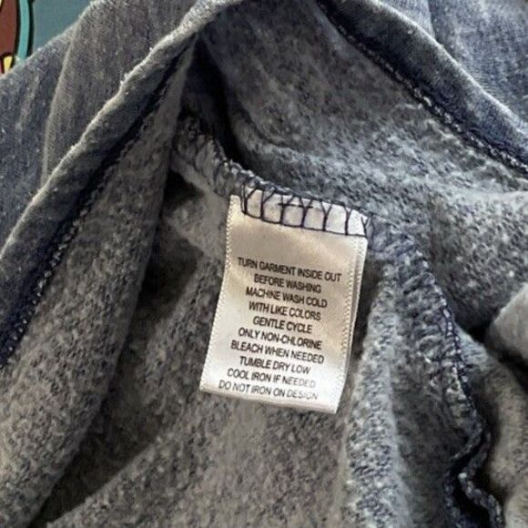 Disney Lilo and Stitch Sweatshirt Women’s Long Sleeve Blue Hoodie Medium - Picture 13 of 13